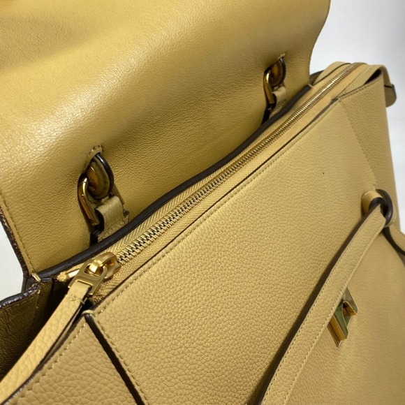 CELINE Yellow Leather Shoulder Bag - Picture 13 of 16